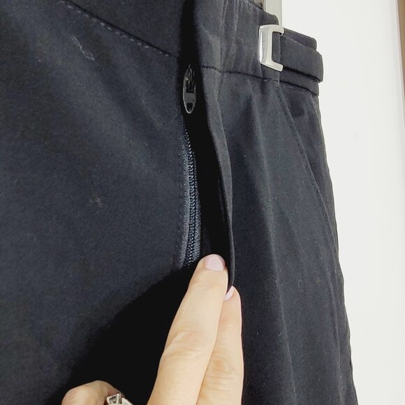 Nettoyer Asce Men's Black Flannel Chino Straight Leg Formal Dress Pant Size 30 - Picture 5 of 14